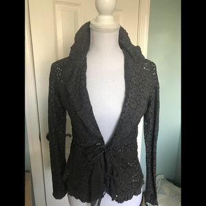 AZ well Lace Jacket with rhinestone & pearl detail